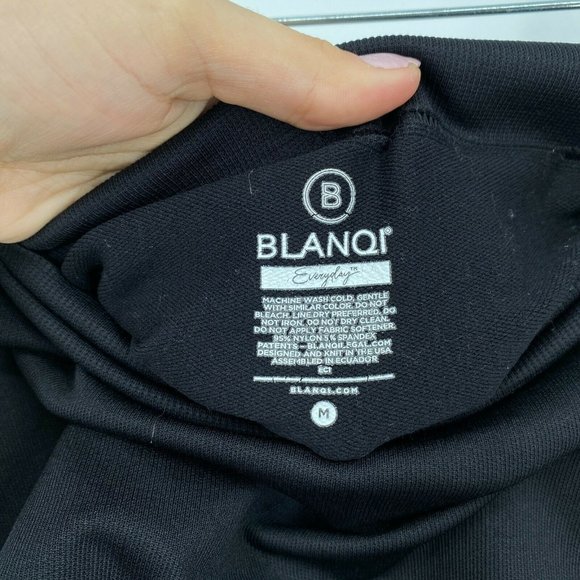 Blanqi Everyday Maternity Belly Support Leggings Sz Medium Pull On Stretch Black - Picture 4 of 9